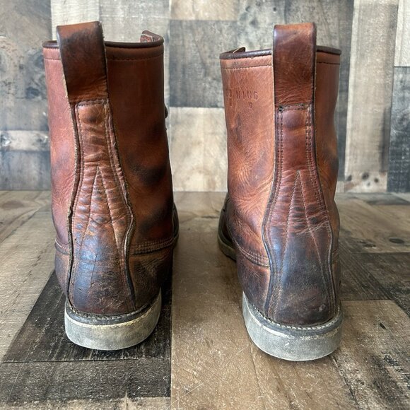 Red Wing Irish Setter Vintage Moc Toe Work Boots Mens 15 B - Picture 7 of 12